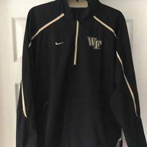 Wake Forest lightweight 1/4 zip pullover by Nike